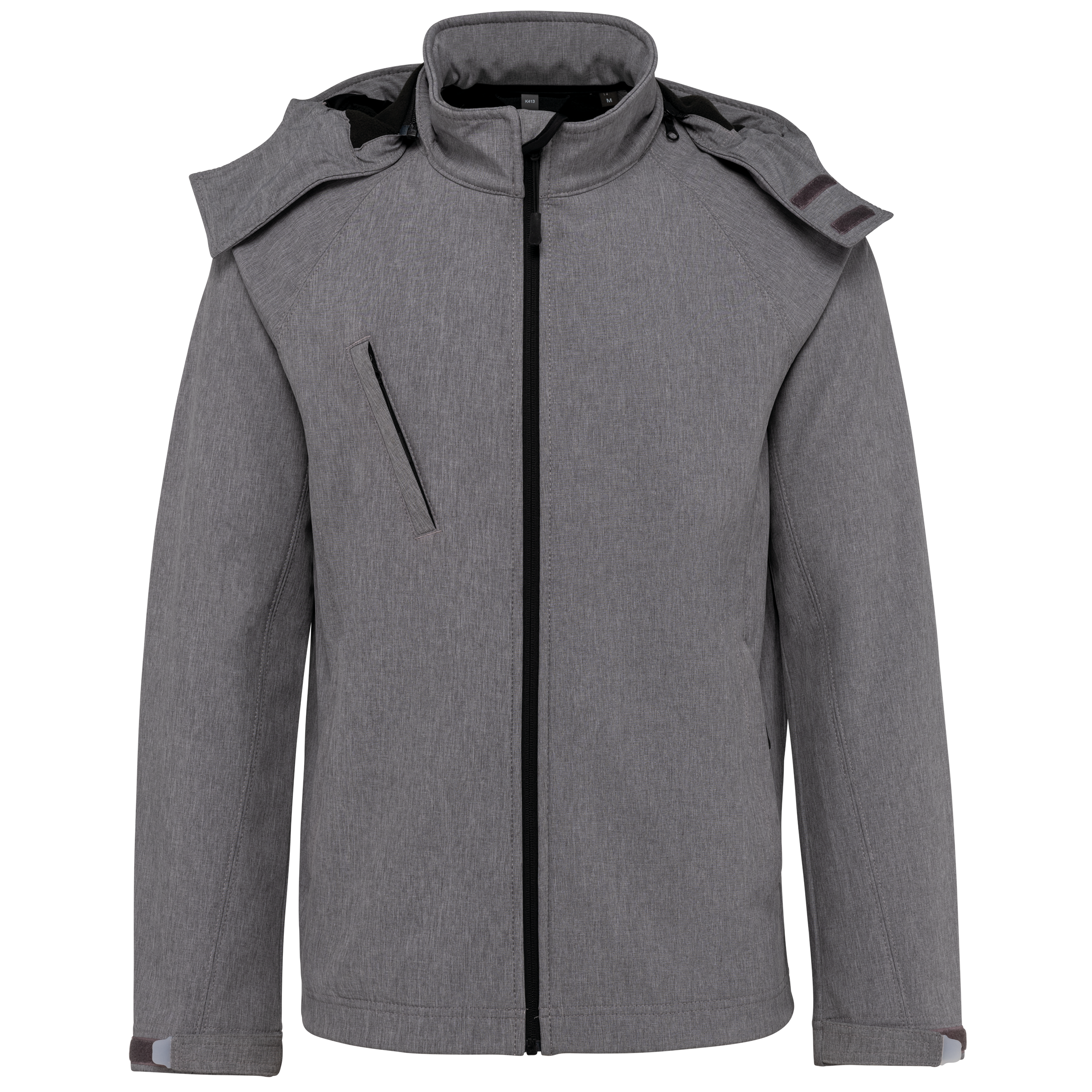 K413 | Veste softshell à capuche amovible homme