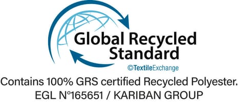 Icon The Global Recycled Standard (GRS) verifies the percentage of recycled material and tracks it from the source to the final product. Certified by Ecocert Greenlife.