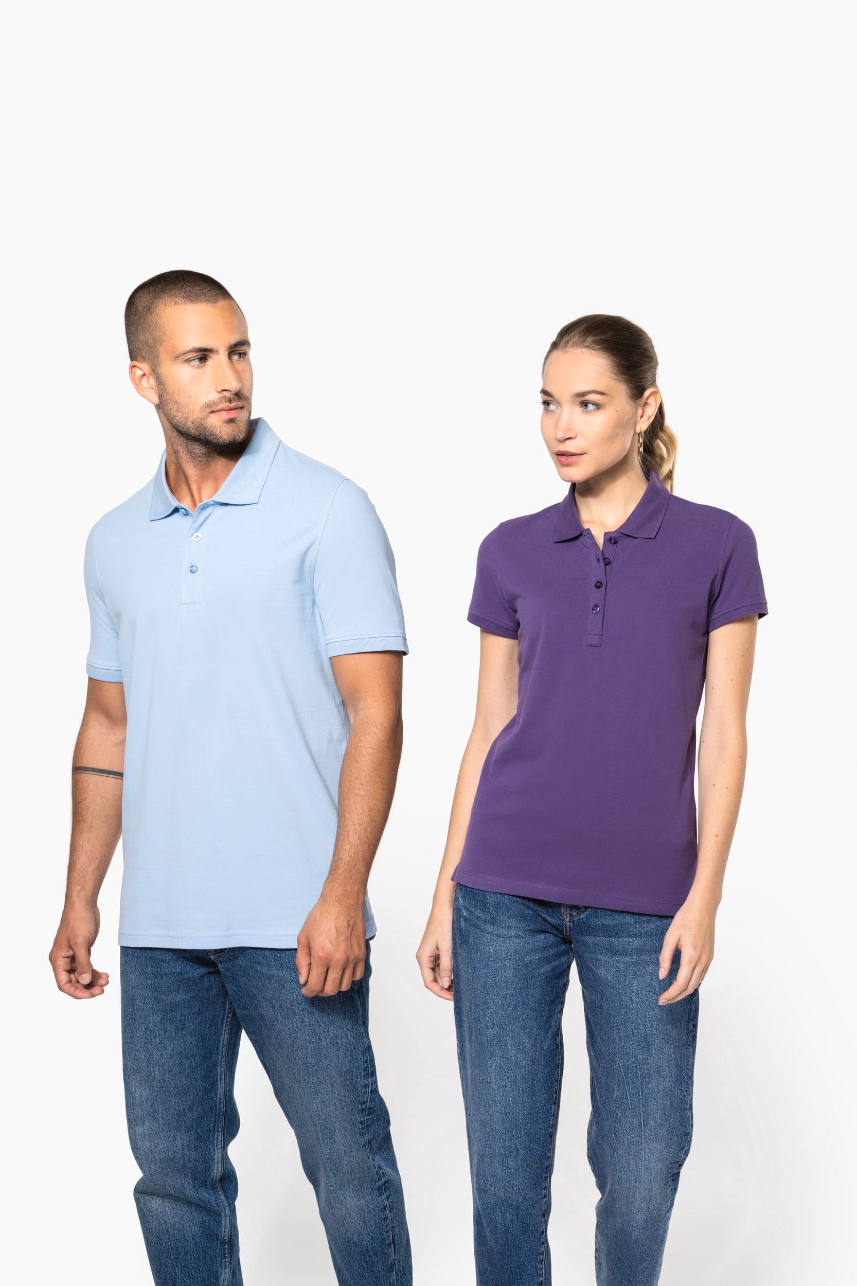 K255 | Polo piqué manches courtes femme