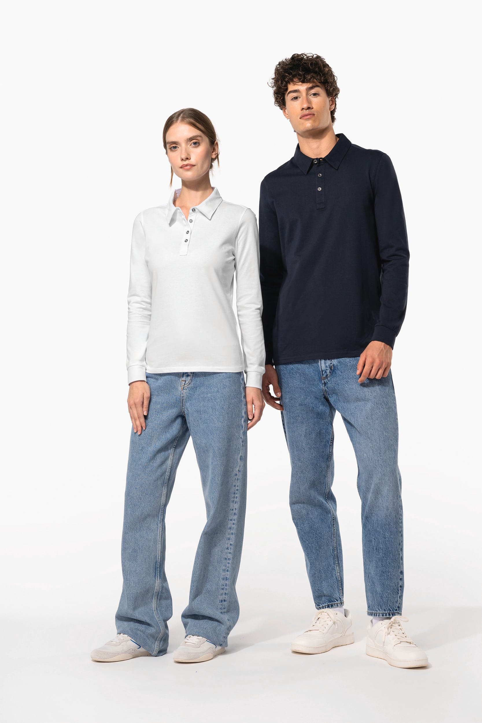 K264 | Polo jersey manches longues homme