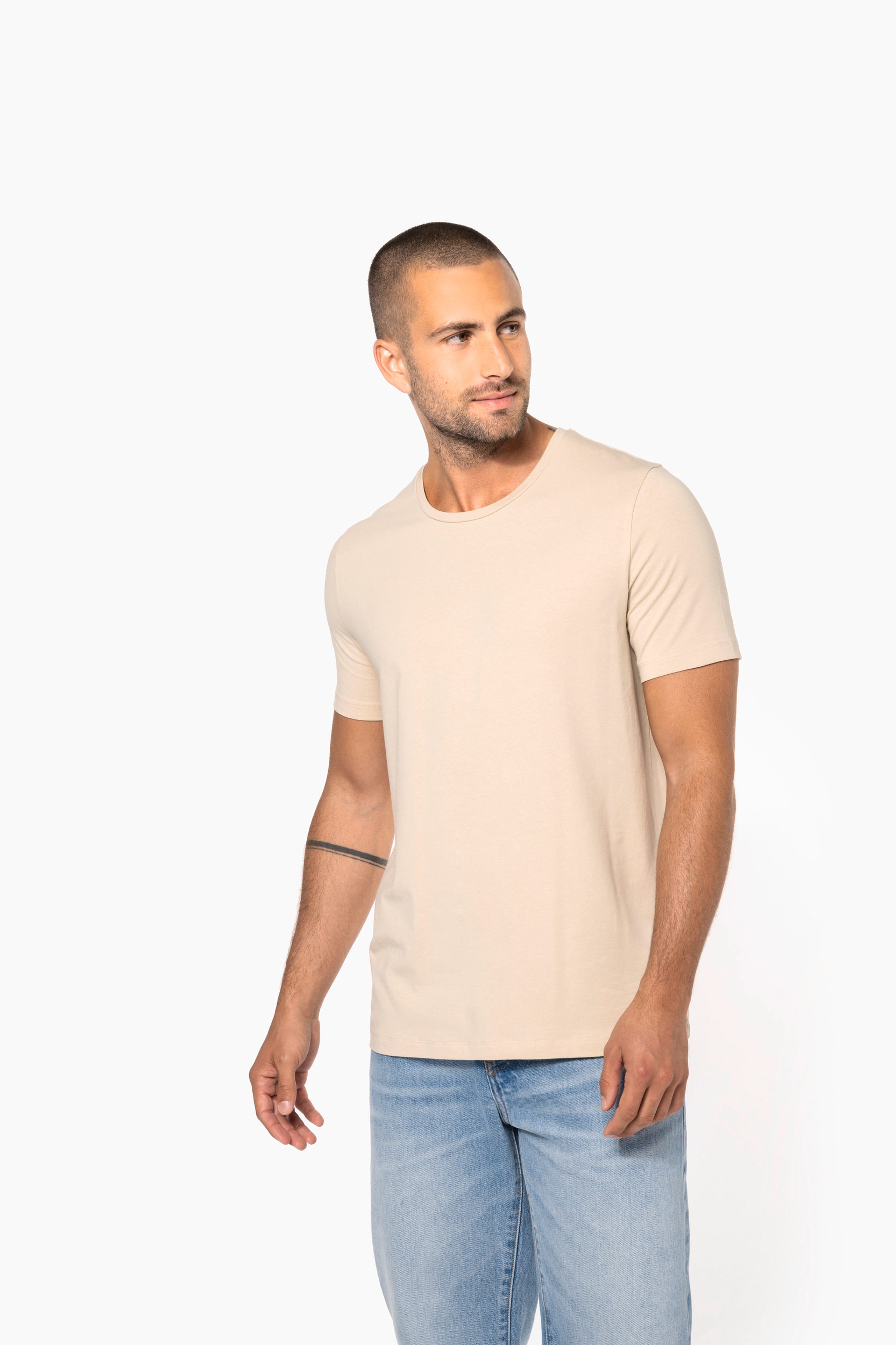 T-shirt Homme Farah Rouge - 100% Coton - Col Rond Manches Courtes - Taille M