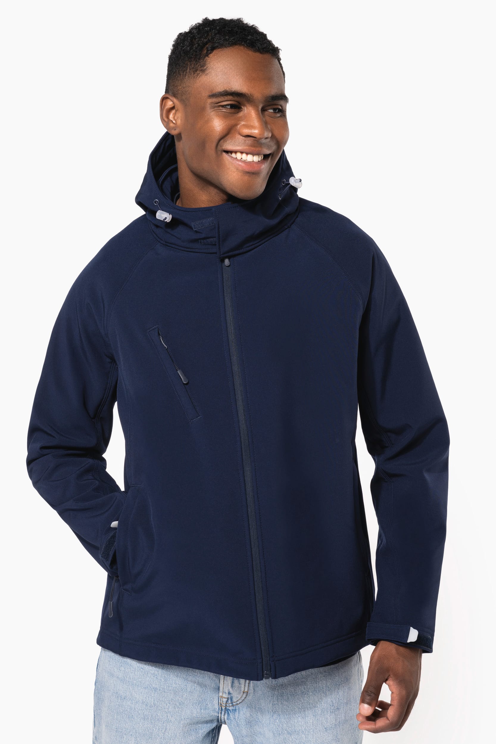 KTA K413 | Veste softshell à capuche amovible homme