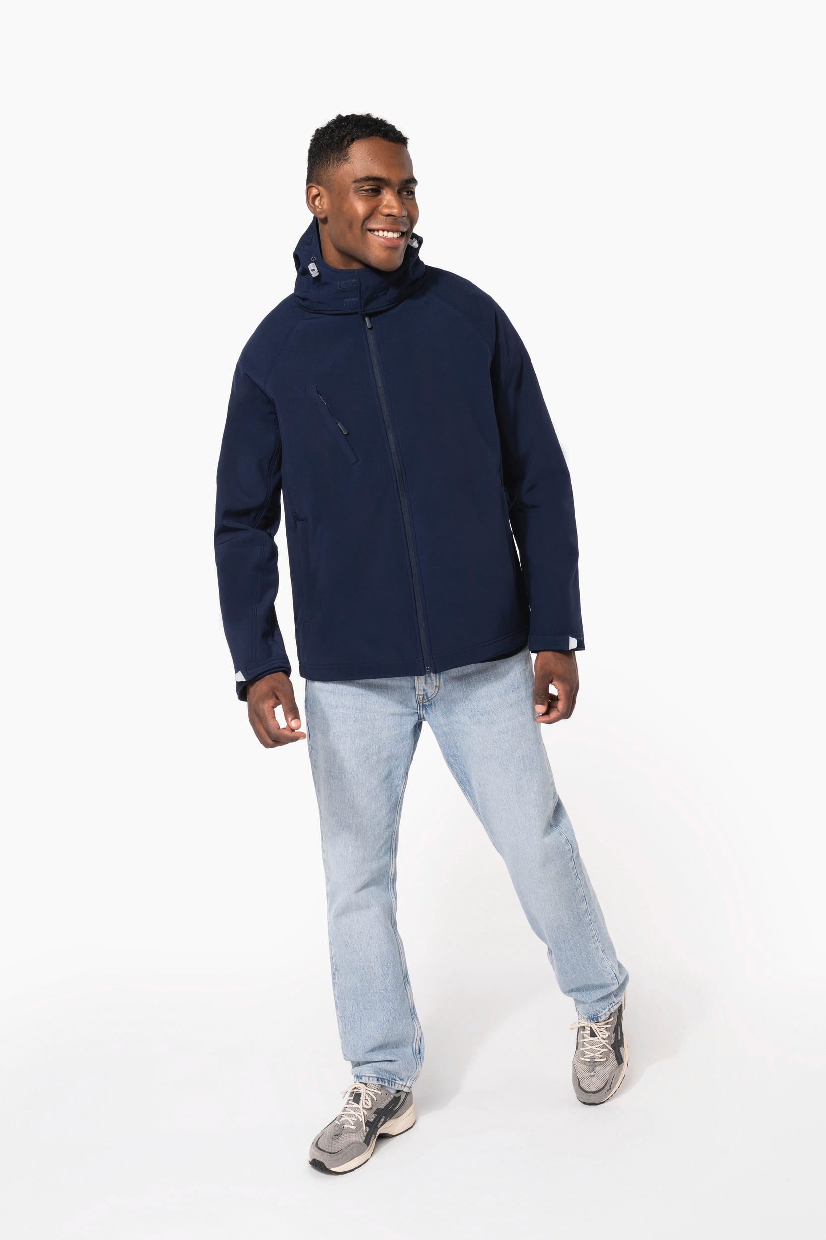 K413 | Veste softshell à capuche amovible homme