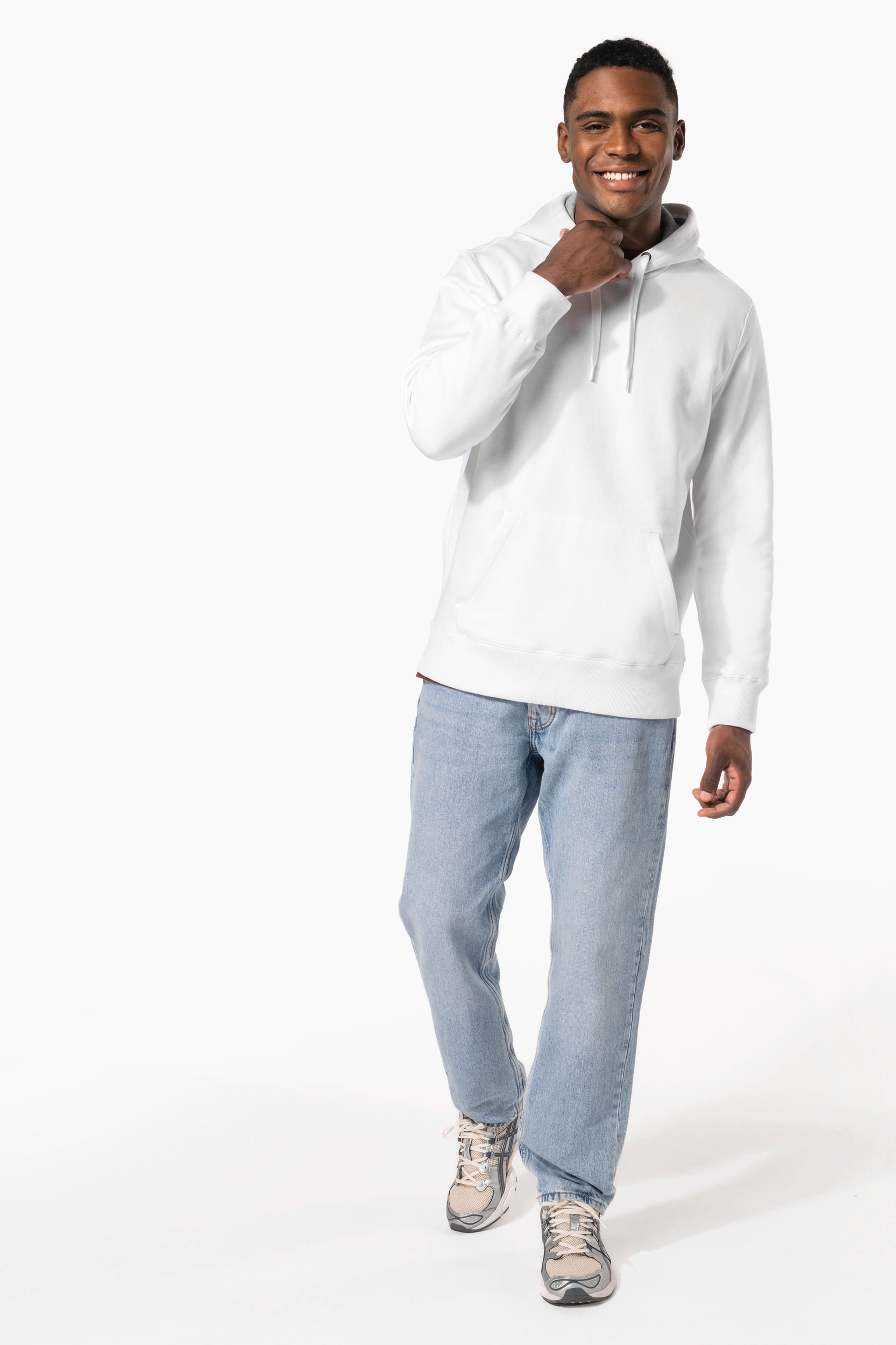 Kariban Sweat à Capuche Contrasté Homme – Molleton Doux 280 G/m², Passe-Écouteurs, Confort Total