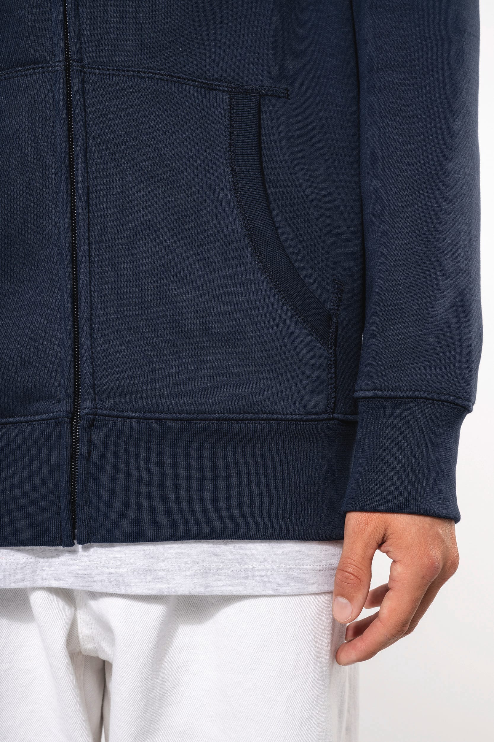 K454 | Sweat-shirt zippé capuche homme