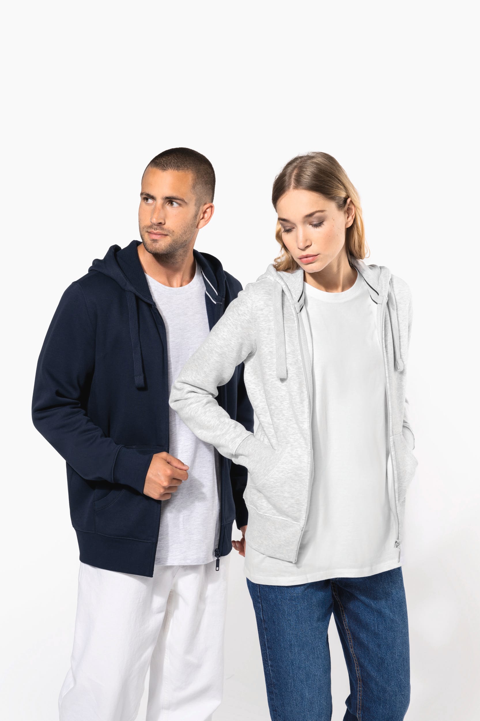 K454 | Sweat-shirt zippé capuche homme