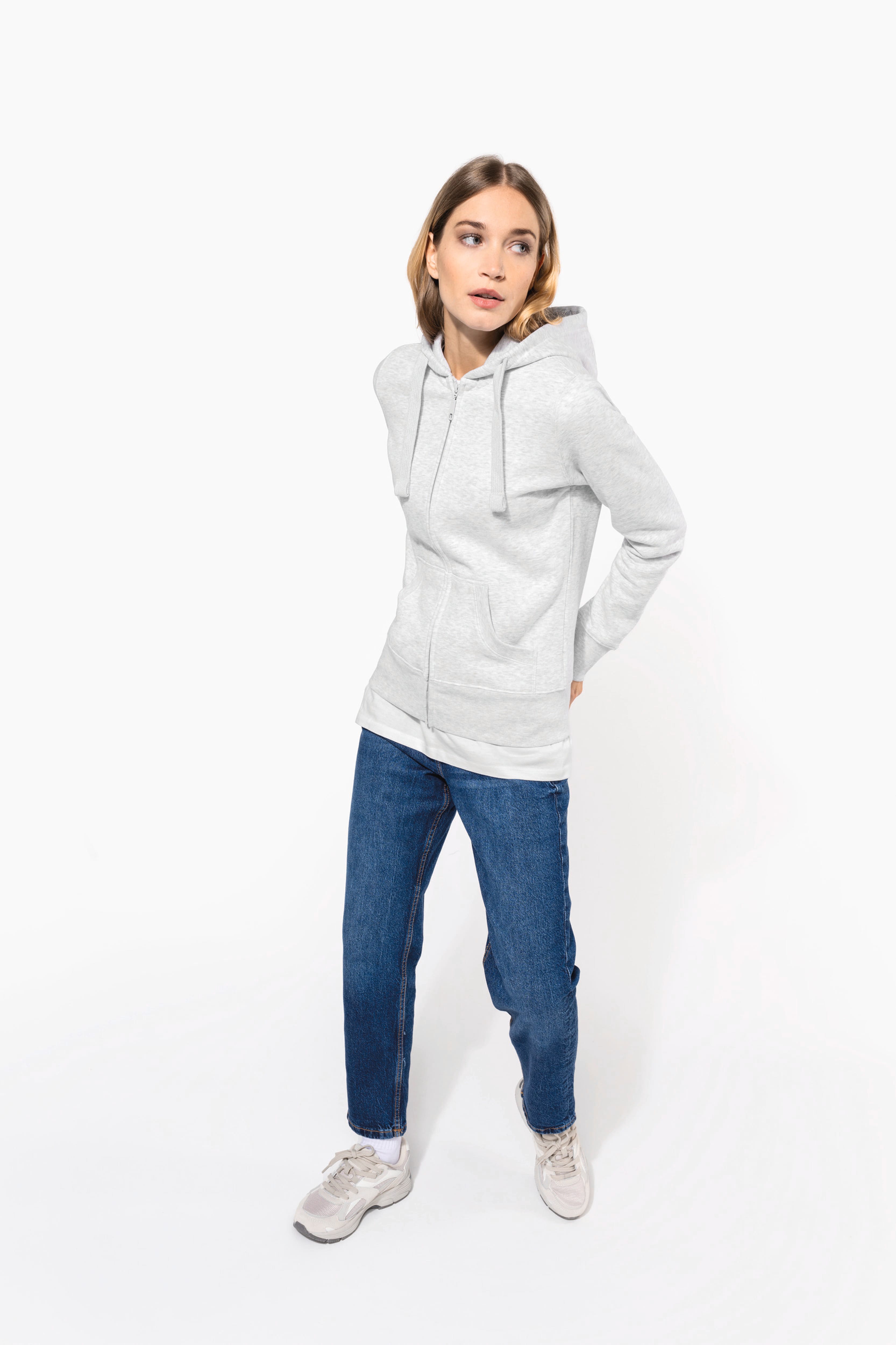 Sweats à Capuche Gris pour Femme