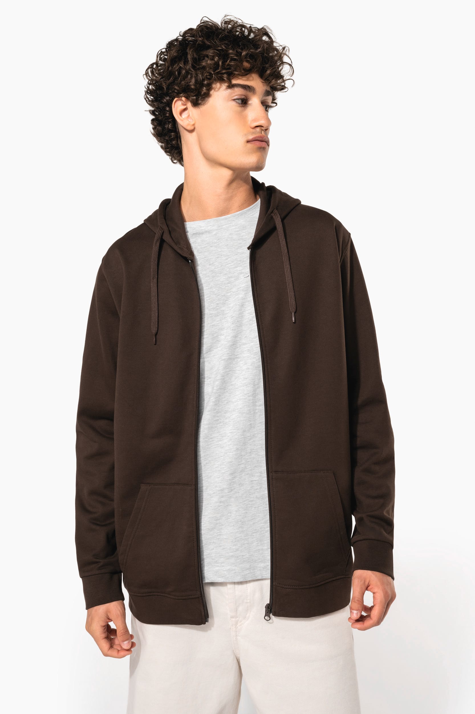 K479 | Sweat-shirt zippé capuche unisexe