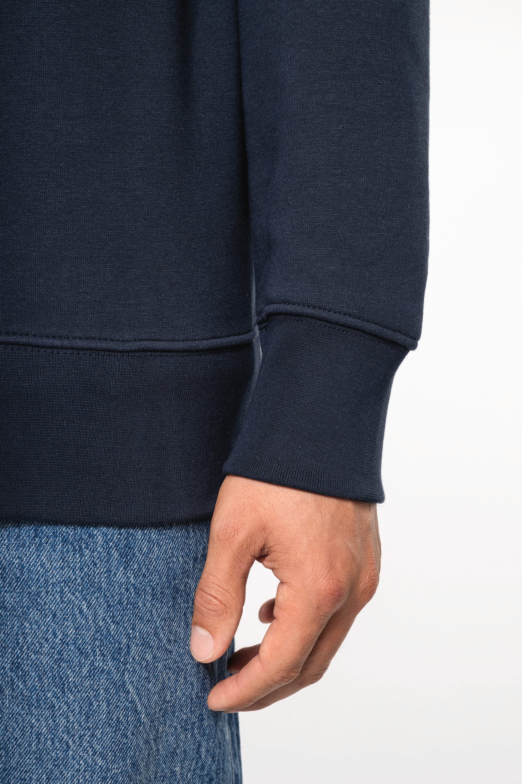 K487 | Sweat-shirt col zippé homme