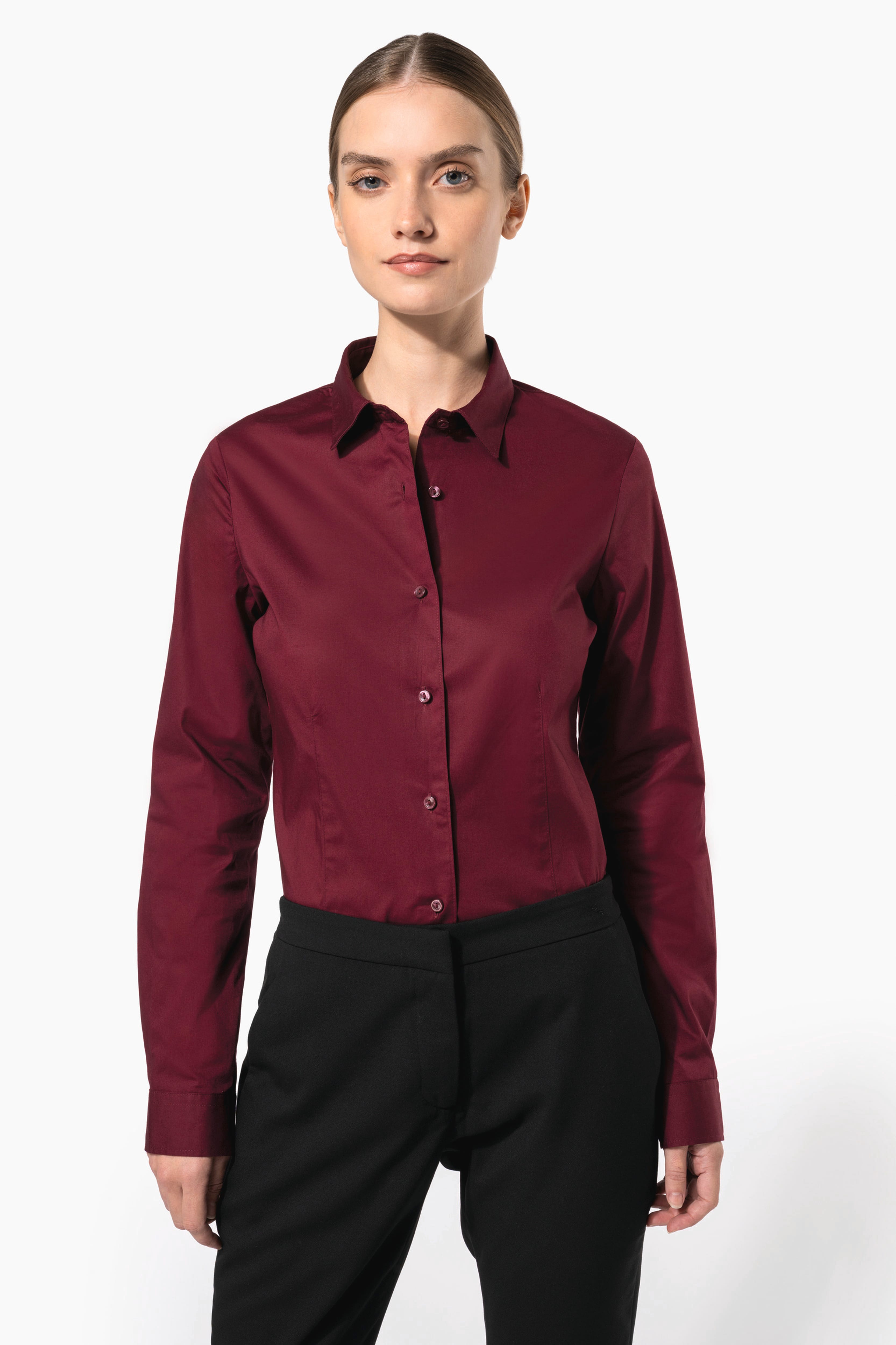 Blouse professionnelle de travail à manches courtes femme - PROMO