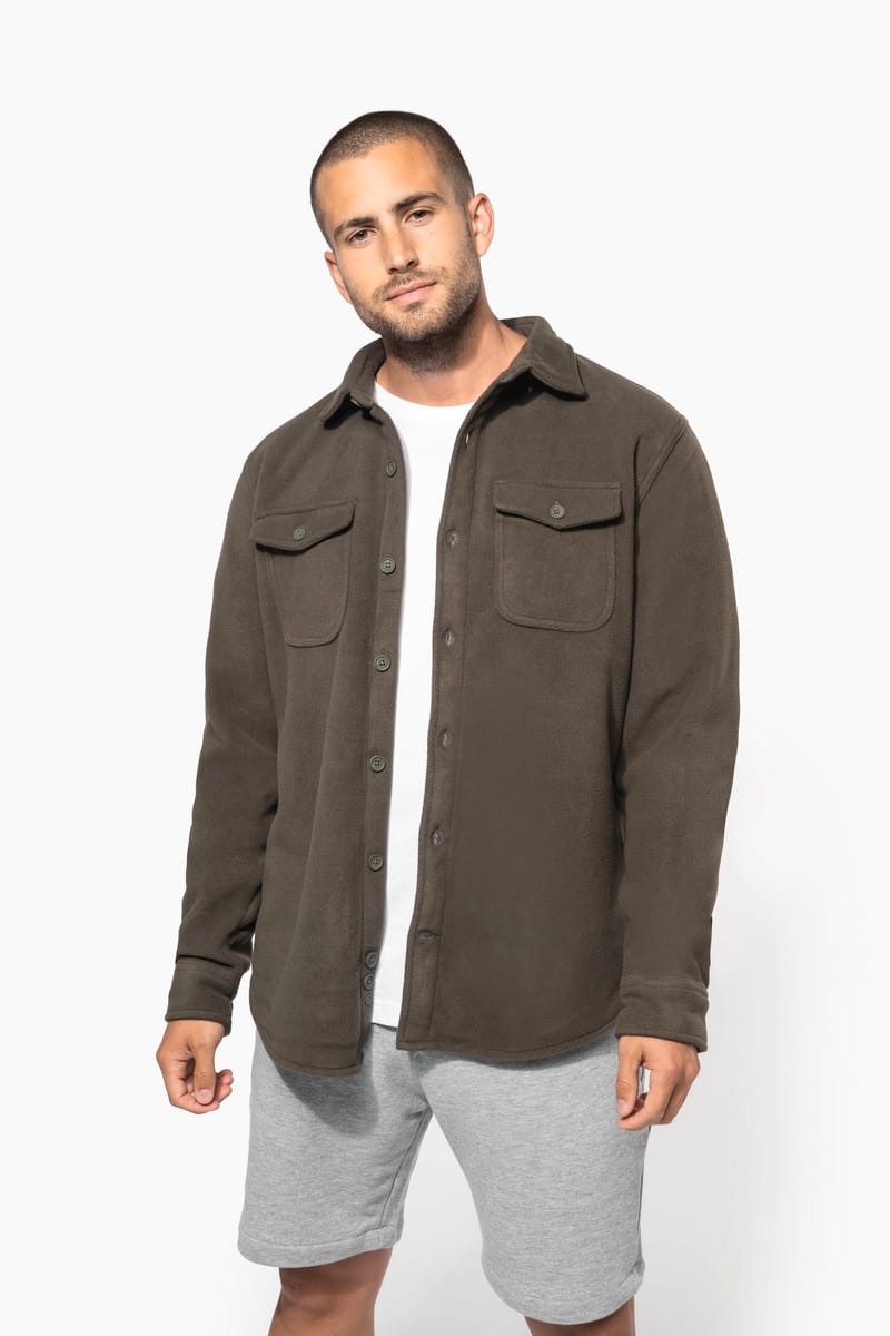 kariban Surchemise polaire doublée sherpa polaire homme