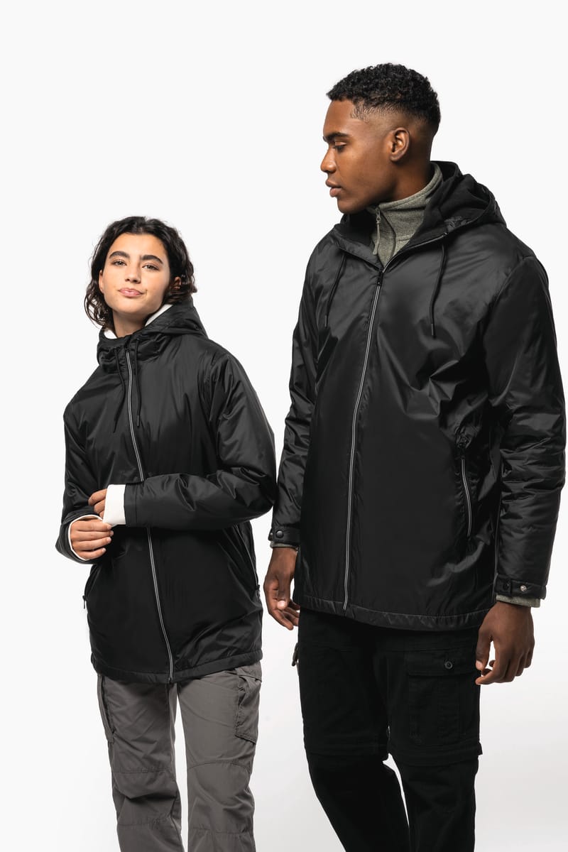 kariban Veste à capuche avec doublure en micropolaire unisexe