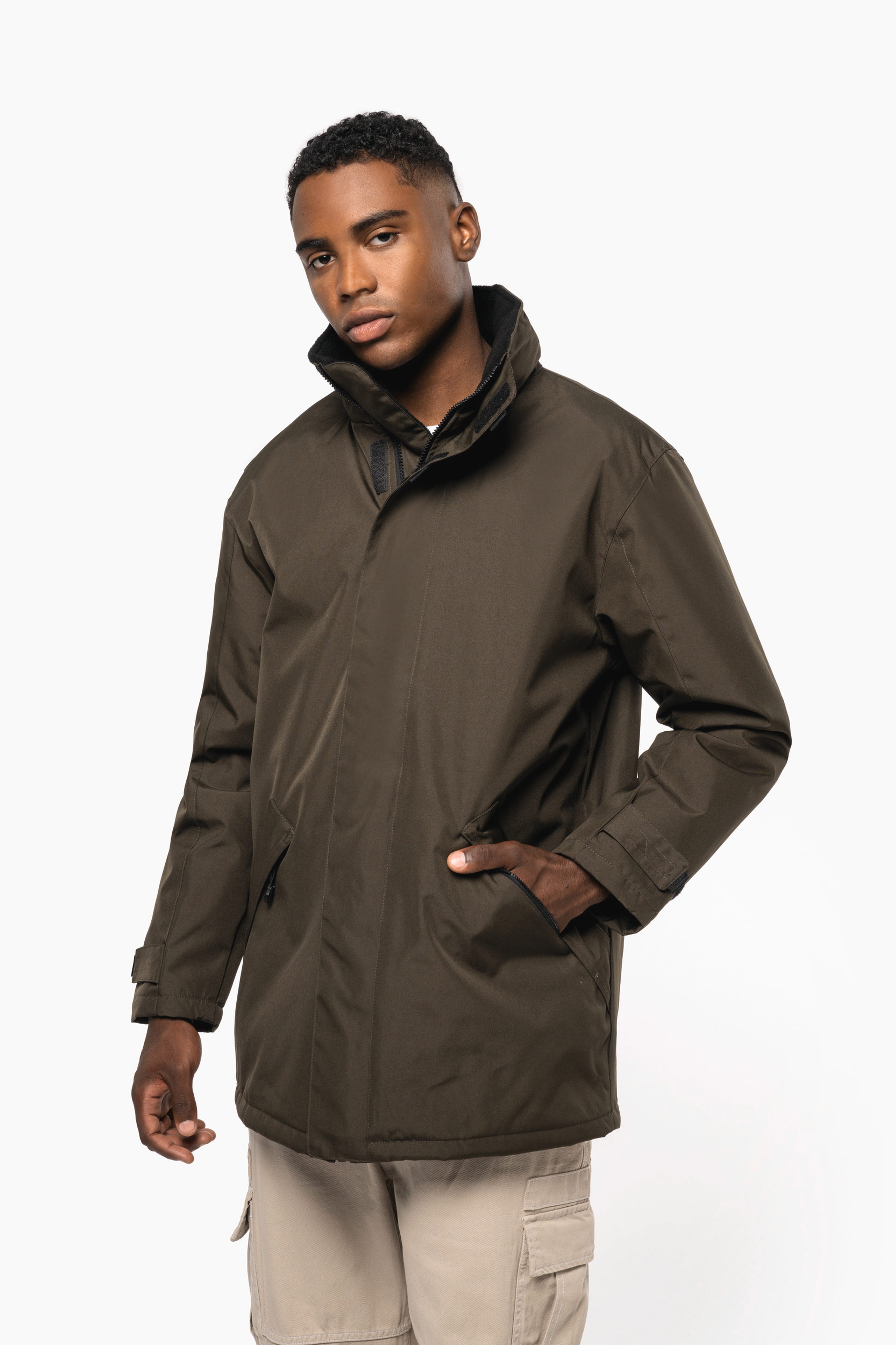 Parka D'hiver Kariban Rouge - Taille XL - Doublure Matelassée Avec Capuche - Neuf Sans étiquette