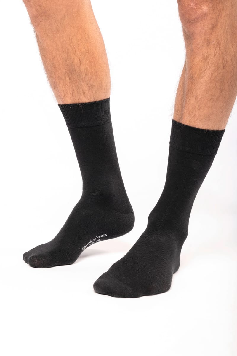 kariban Chaussettes de ville mi-hautes coton Bio Origine France Garantie
