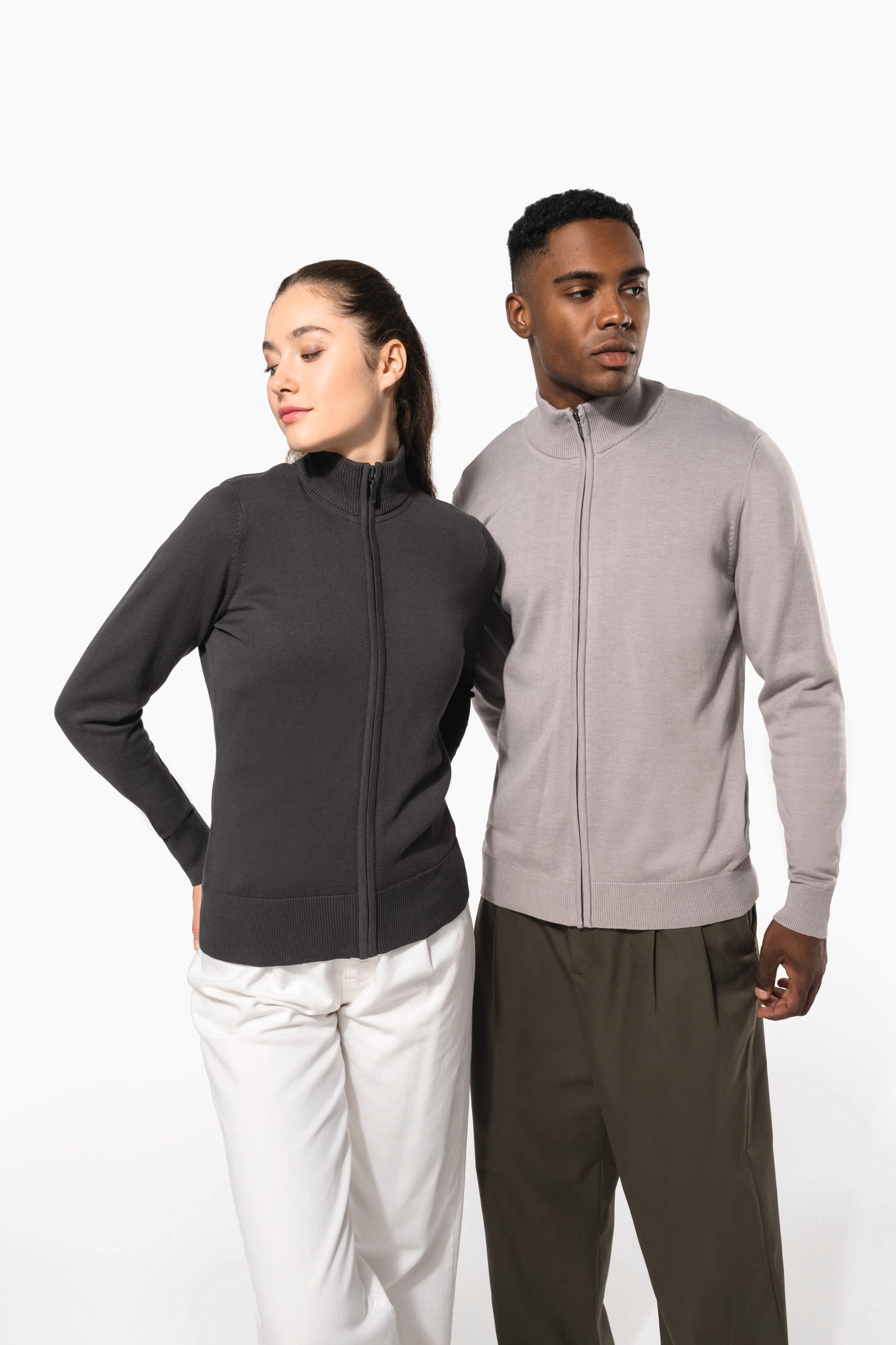 K962 | Cardigan zippé femme
