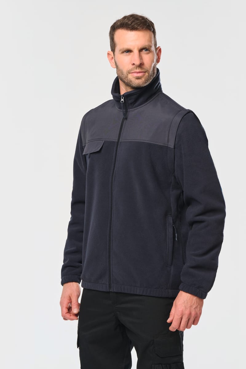 kariban Veste polaire manches amovibles homme